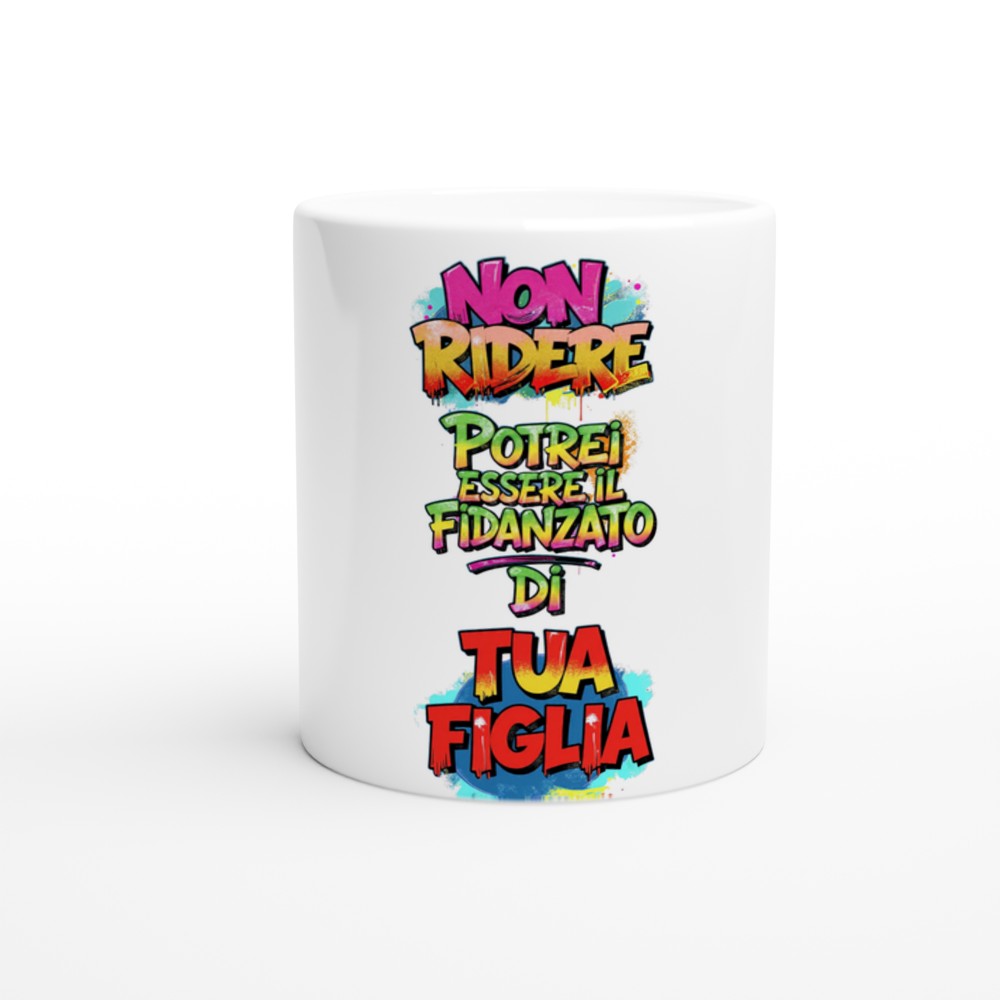 Tazza Bianca Non Ridere